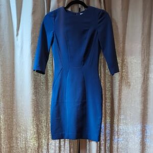 H&M Royal Blue Long Sleeve Business Dress